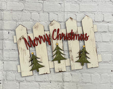 Load image into Gallery viewer, Merry Christmas Picket Fence
