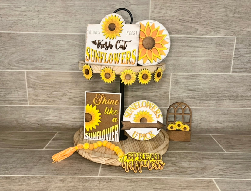 Sunflower Tier Tray DIY Kit