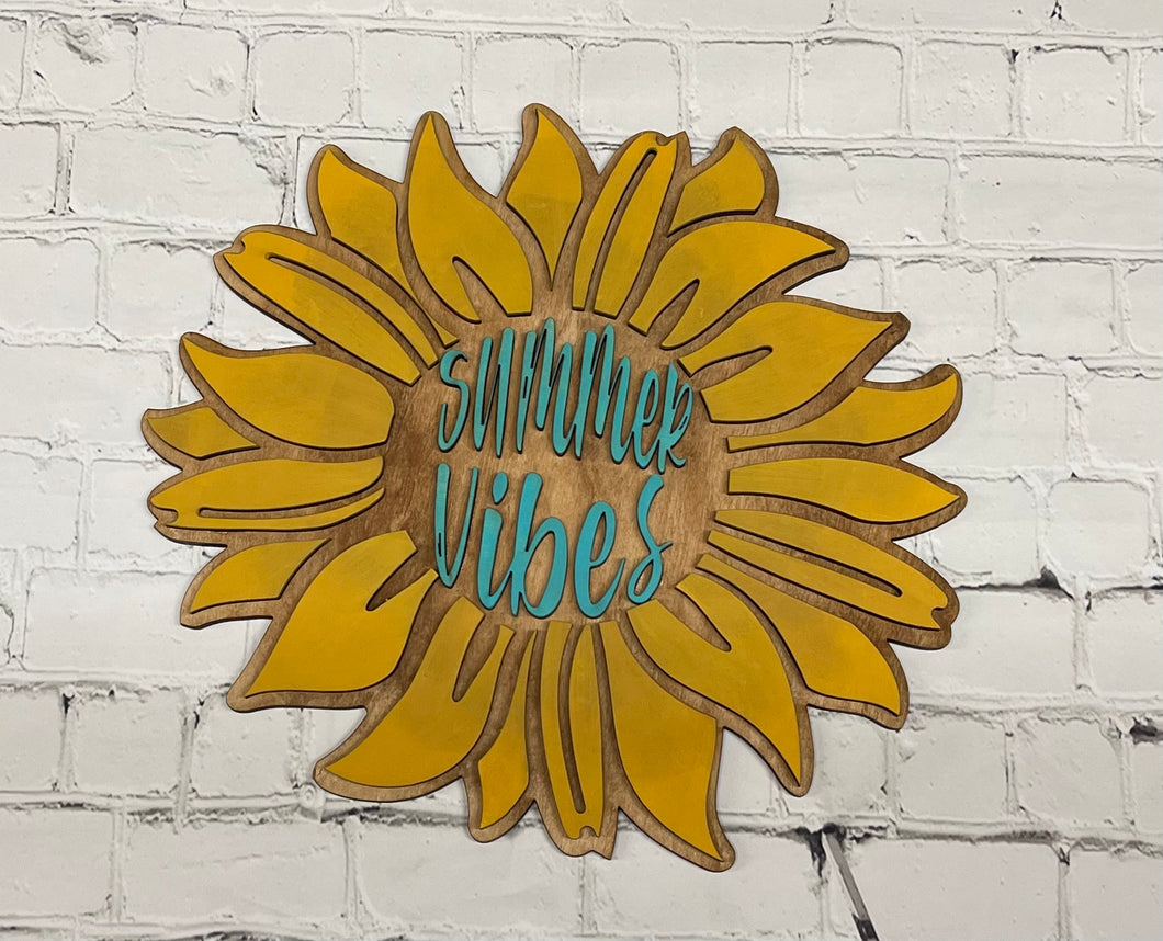 Sunflower Summer Vibe Sign