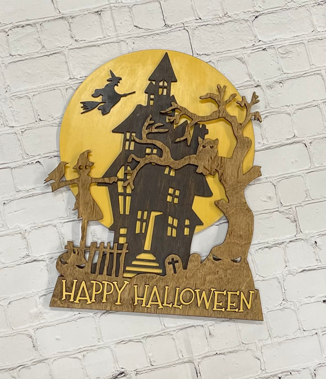 Happy Halloween Haunted House -Layered