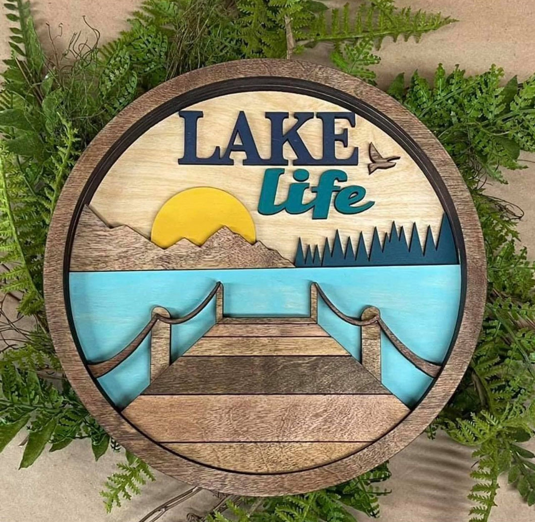 5 Layer Lake Life Round